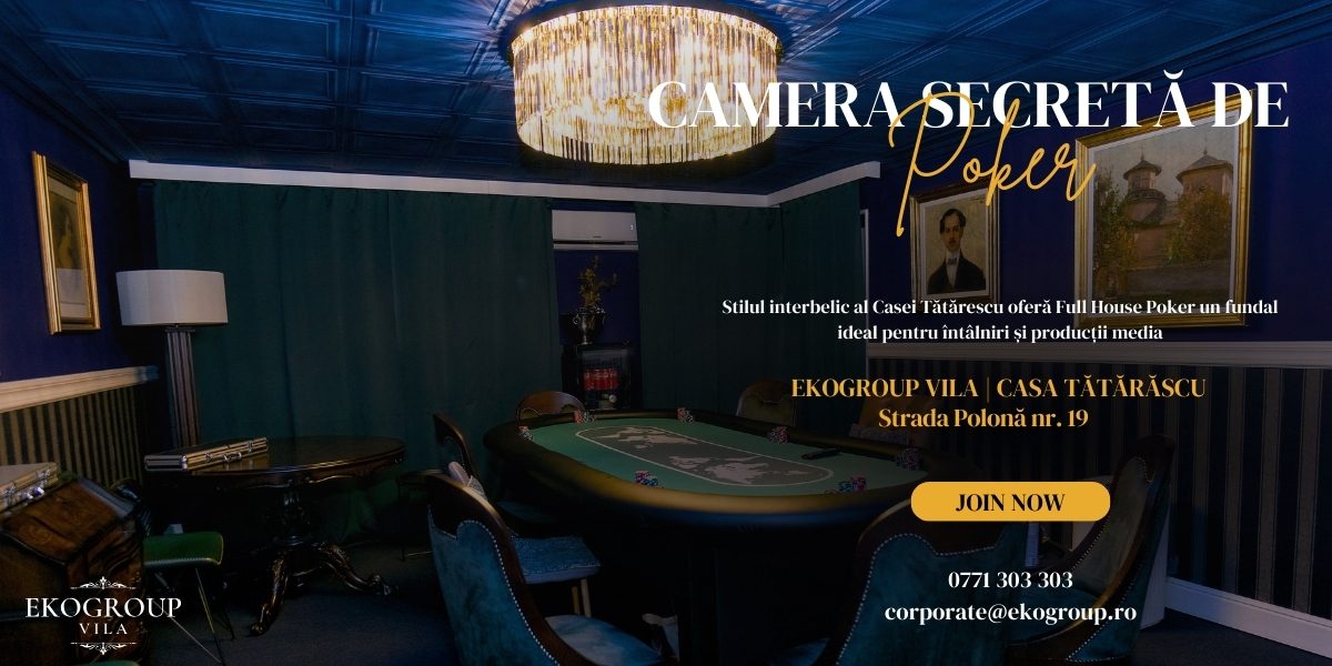 Full House Poker: O cameră de poker secretă cu un poker chip set autentic pentru experiențe private exclusiviste